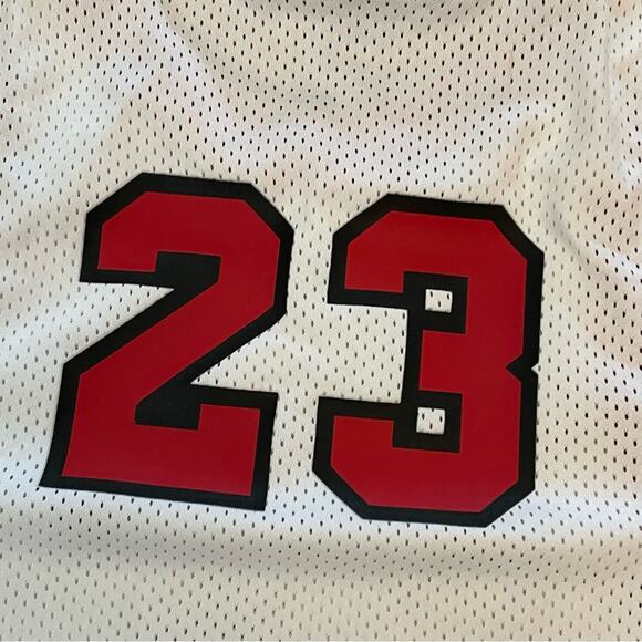 Jordan Jersey 23 Tank Top Sleeveless Mesh Basketball White Red WOMEN'S XS - Picture 6 of 10